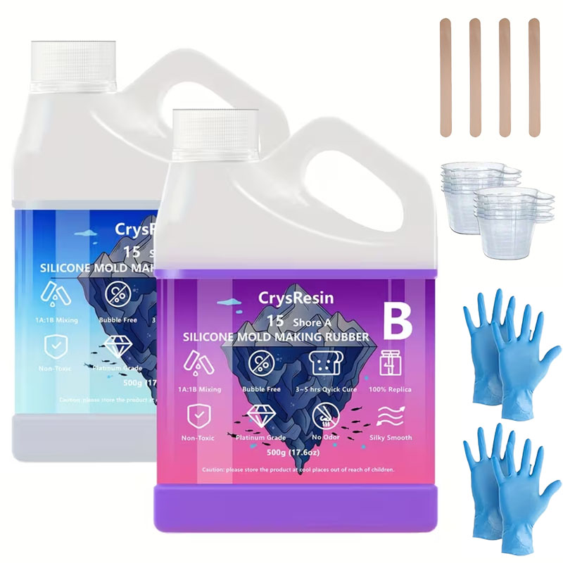 Soap Making Molds - 500ml 2 Bottles Liquid Silicone for