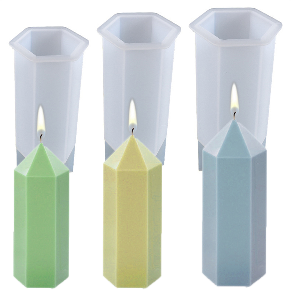 Soap Making Book For Beginners - 3D Hexagonal Column Candle Molds Silicone