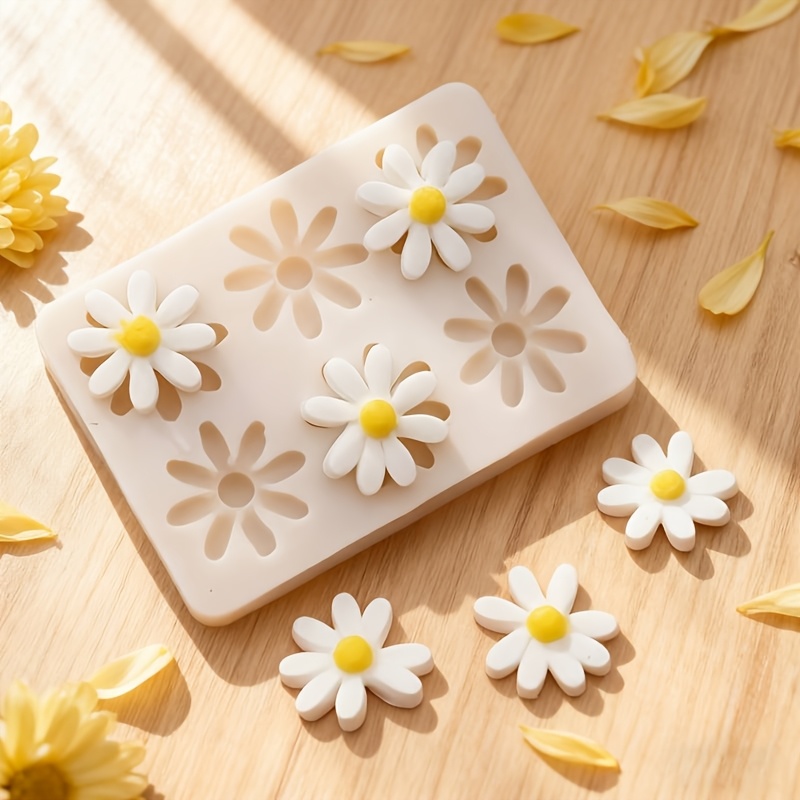 Soap Making Molds - 1pc 3D Daisy Sunflower Silicone Mold