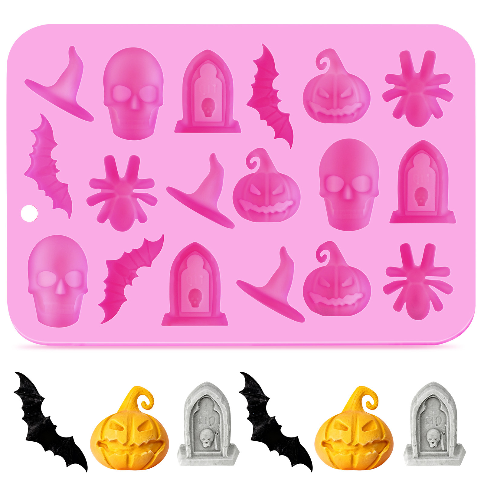 Soap Making Molds - Halloween Chocolate Mold Silicone DIY Baking