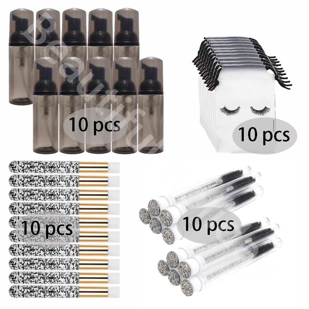 Soap Making Chemical - 40Pcs/Set Foam Bottle Brush 60ML Plastic