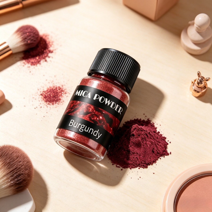Mica Powder Colorant - Jewelry Making Burgundy Mica Powder –