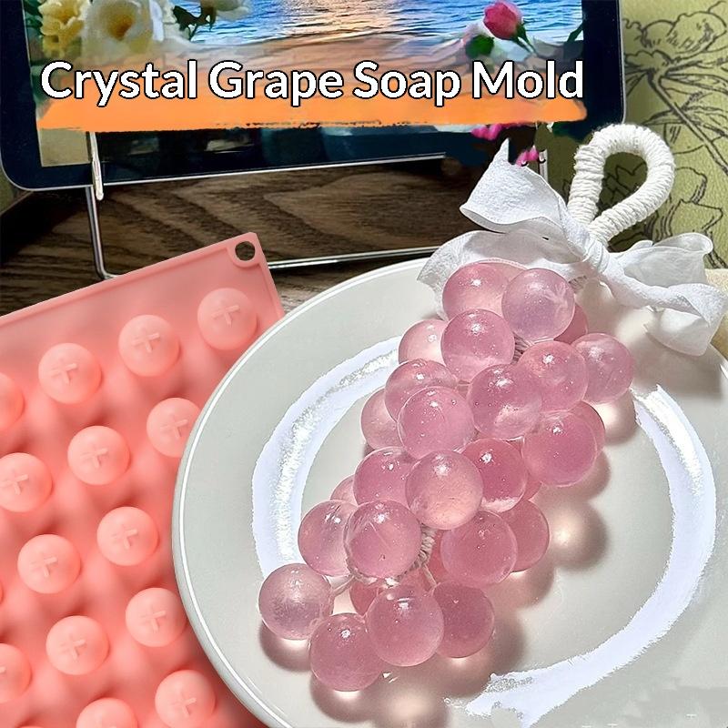 Soap Making Lye - Silicone Grape Ball Molds Easy Release