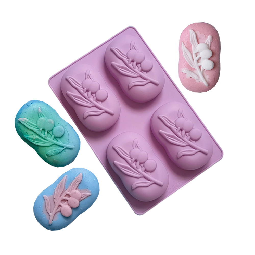 4 Cavities Oval Olive Tree Sil - Soap Making Book For Beginners ulasan dan harga
