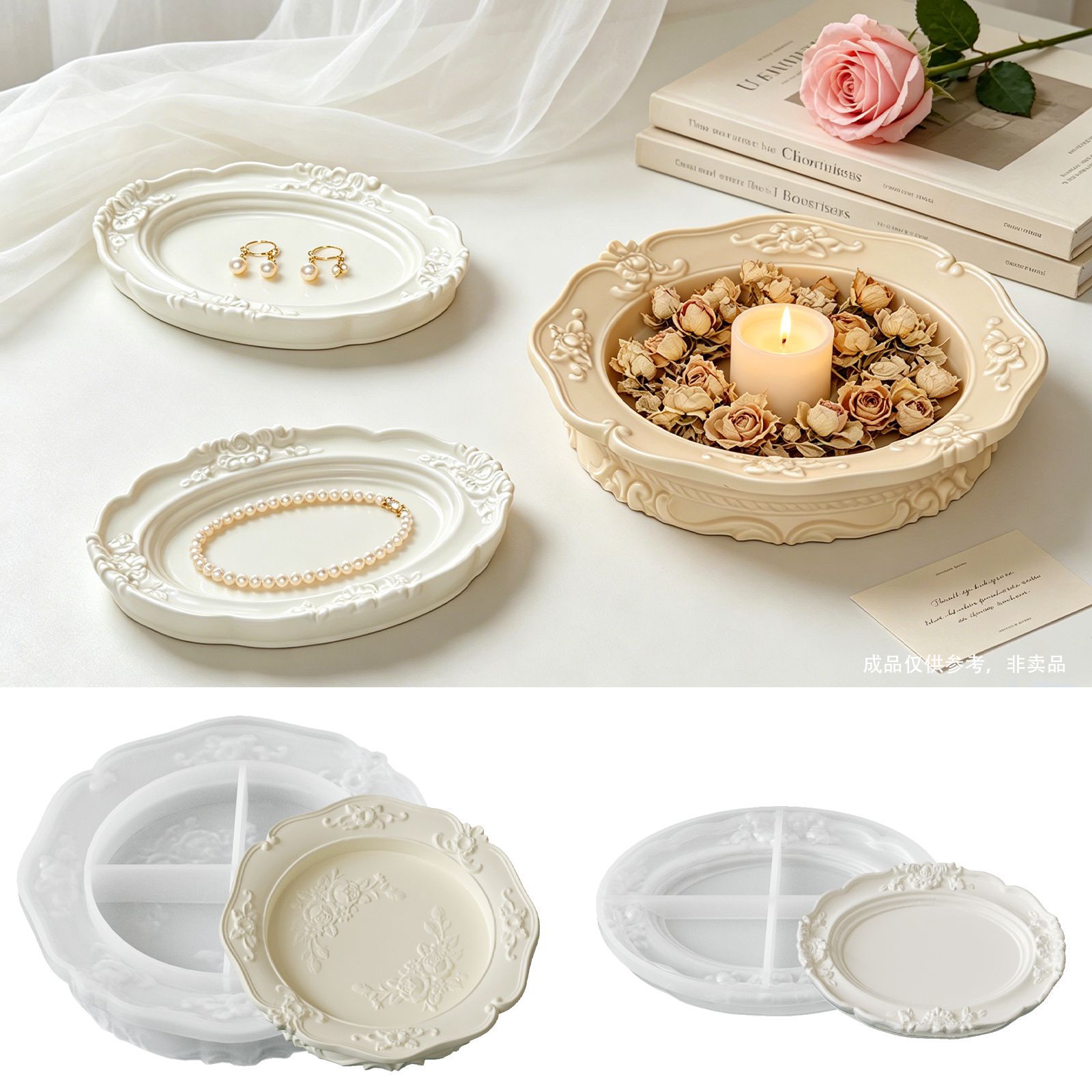 Elegant Vintage Baroque Lace S - Soap Making Molds ulasan dan harga