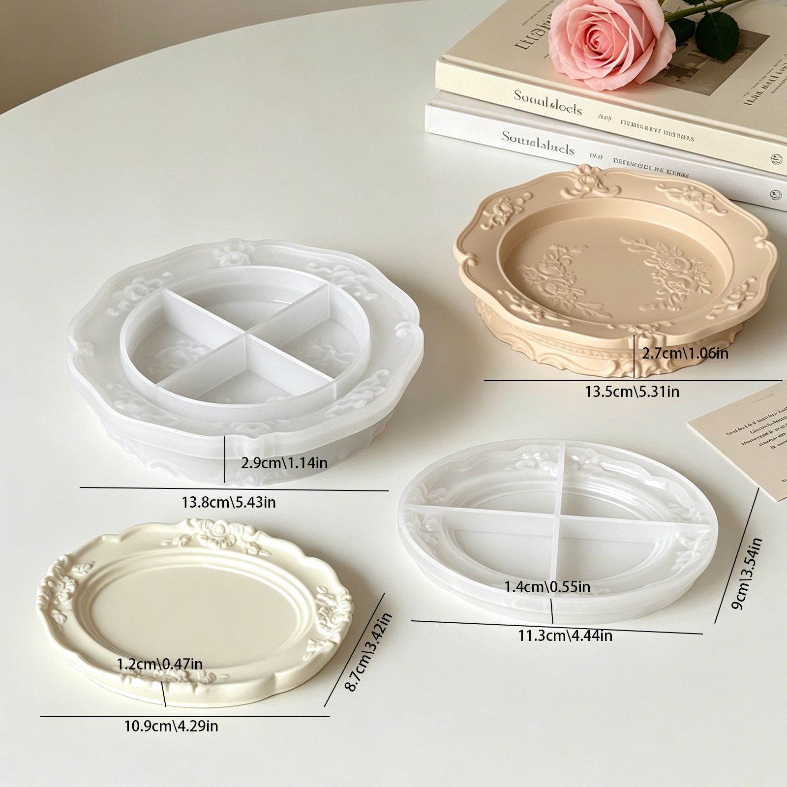 Elegant Vintage Baroque Lace S - Soap Making Molds ulasan dan harga