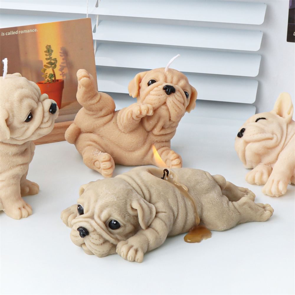 3D Dog Silicone Candle Molds S - Soap Making Additives ulasan dan harga