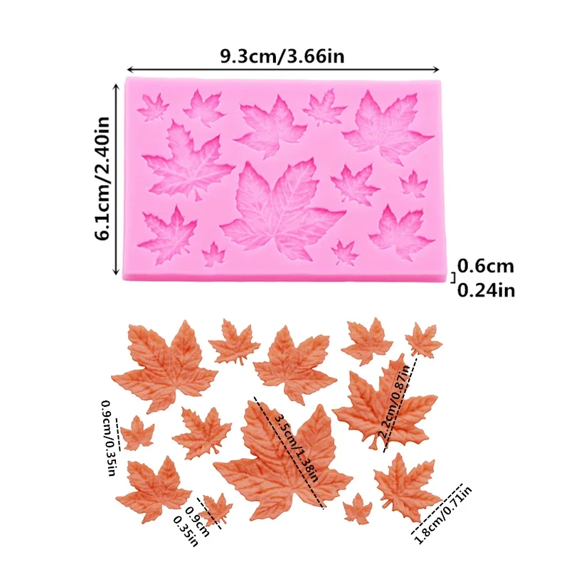 Maple Leaf Silicone Mold Set f - Soap Making Molds ulasan dan harga