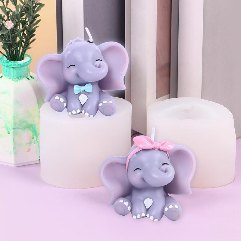 Cute 3D Elephant Silicone Cand - Soap Making Lye ulasan dan harga