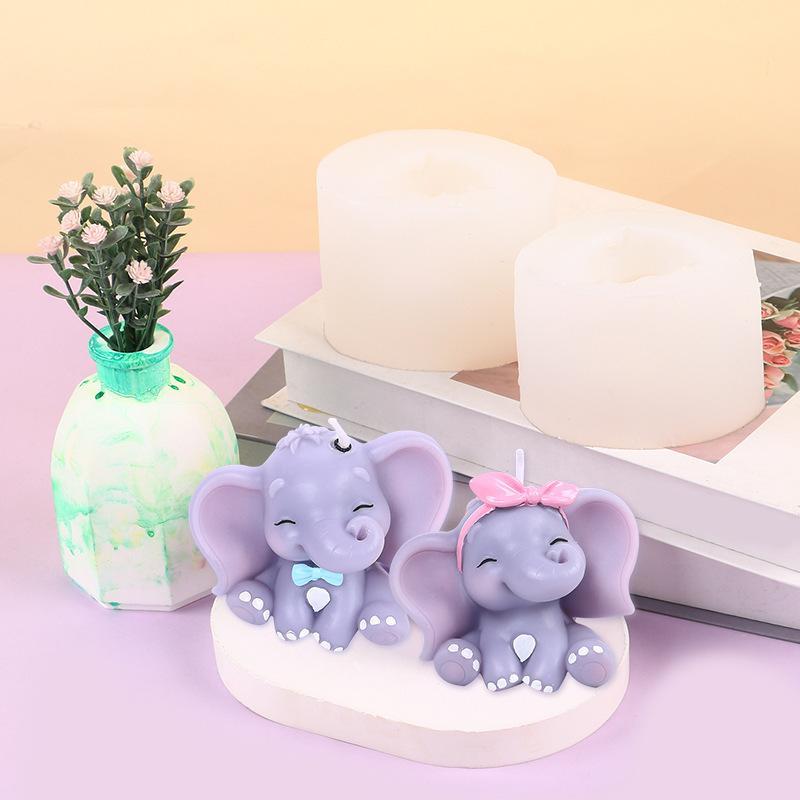 Cute 3D Elephant Silicone Cand - Soap Making Lye ulasan dan harga