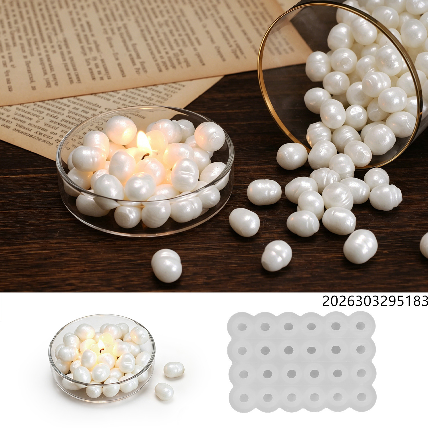 Healing Ocean Pearl Mirror Wax - Soap Making Molds ulasan dan harga