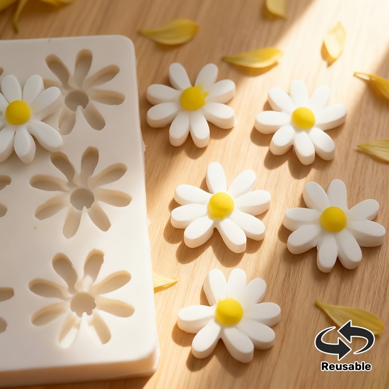 1pc 3D Daisy Sunflower Silicon - Soap Making Molds ulasan dan harga
