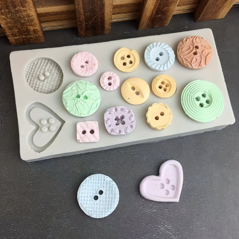 Buttons Shape Silicone Mold Si - Soap Making Molds ulasan dan harga