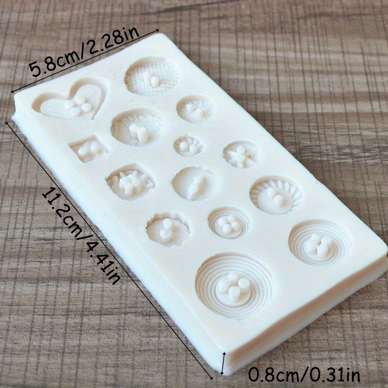Buttons Shape Silicone Mold Si - Soap Making Molds ulasan dan harga