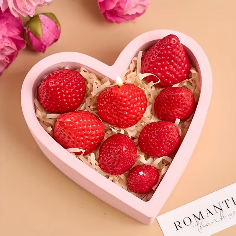 Strawberry Silicone Candle Mol - Soap Making Molds ulasan dan harga