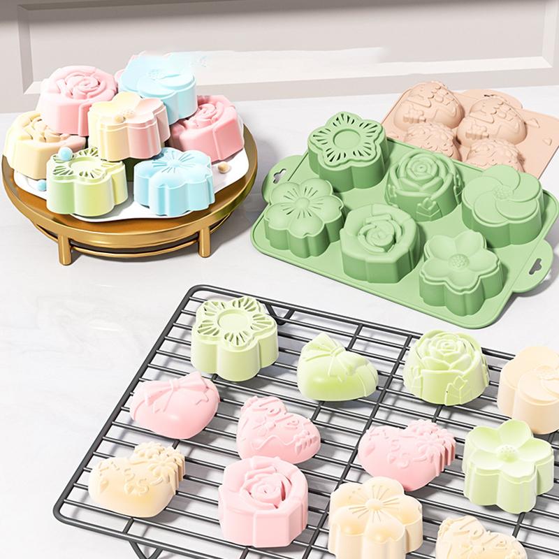 SU Flower Silicone Mold, 6 Cav - Soap Making Jelly ulasan dan harga