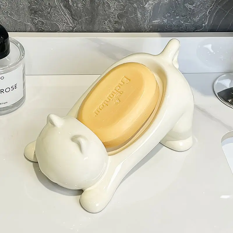 Cute Cat Drain Soap Holder Con - Soap Making Supplies Australia ulasan dan harga