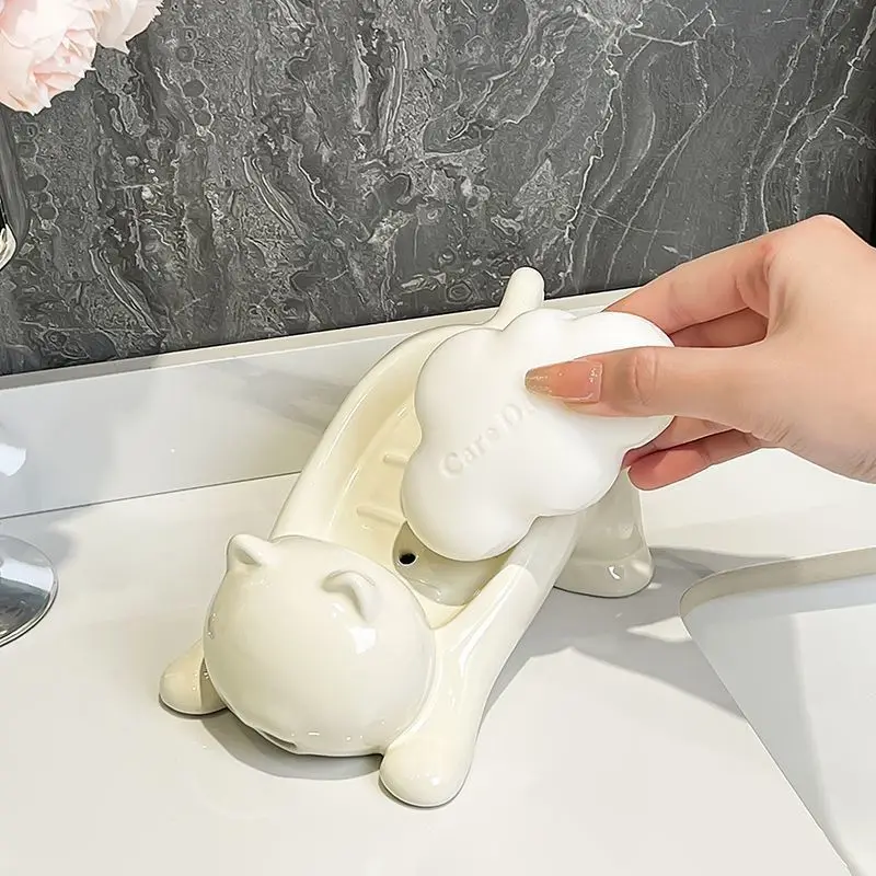 Cute Cat Drain Soap Holder Con - Soap Making Supplies Australia ulasan dan harga