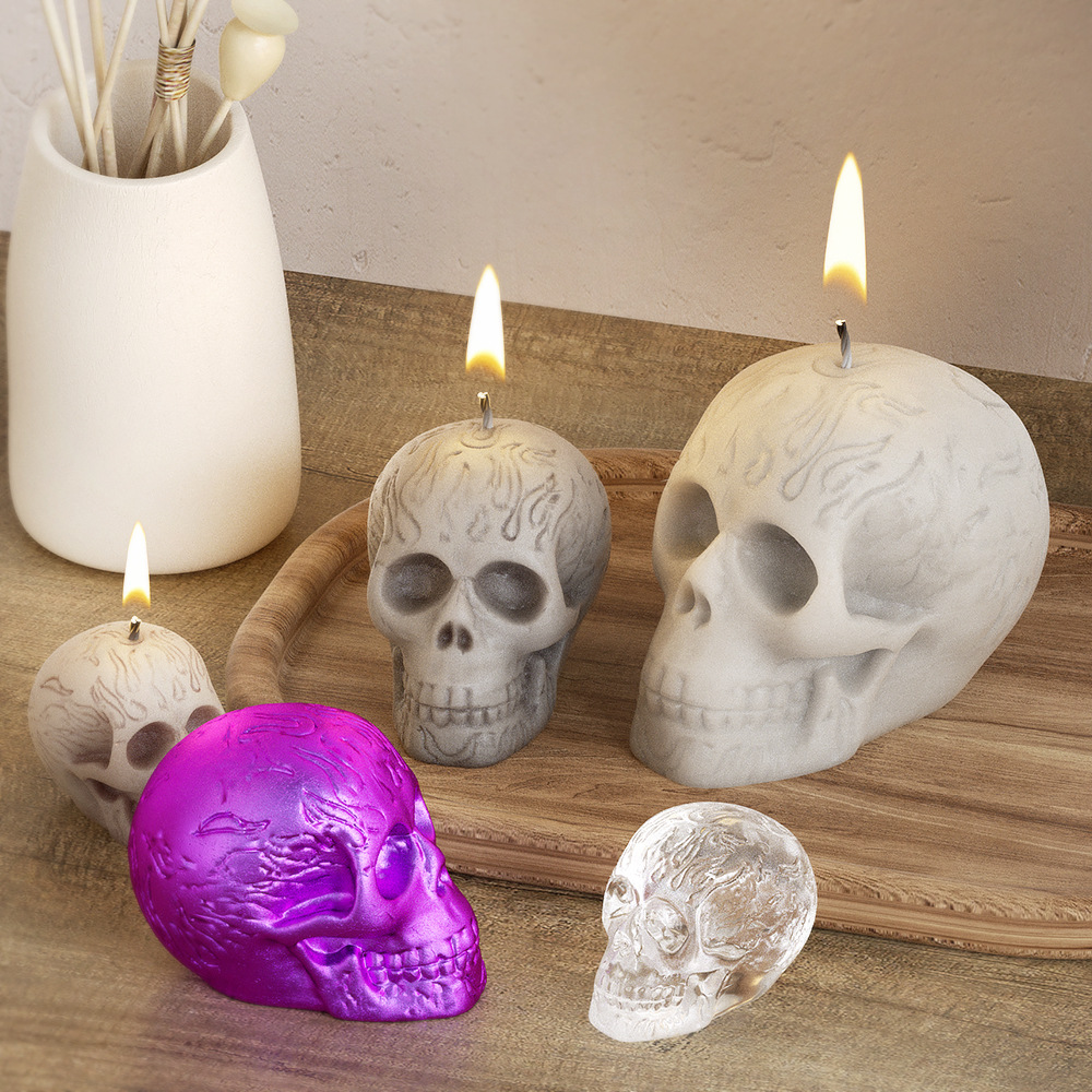 Multi Size Skull Head Silicone - Soap Making Molds ulasan dan harga