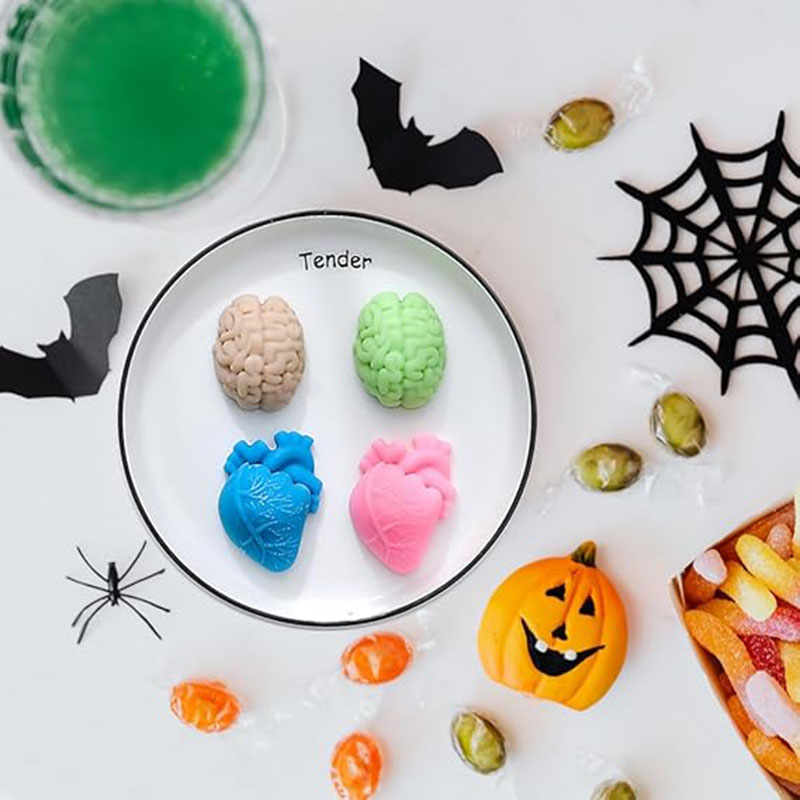 Human Brain And Heart Silicone - Soap Making Jelly ulasan dan harga