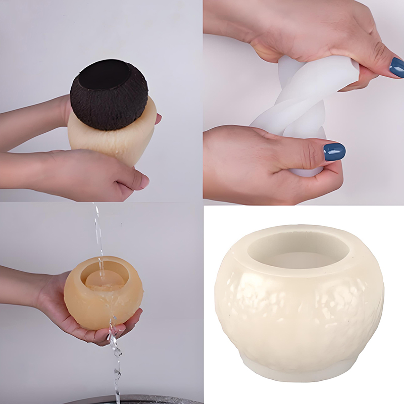 3D Simulation Coconut Silicone - Soap Making Utensils ulasan dan harga