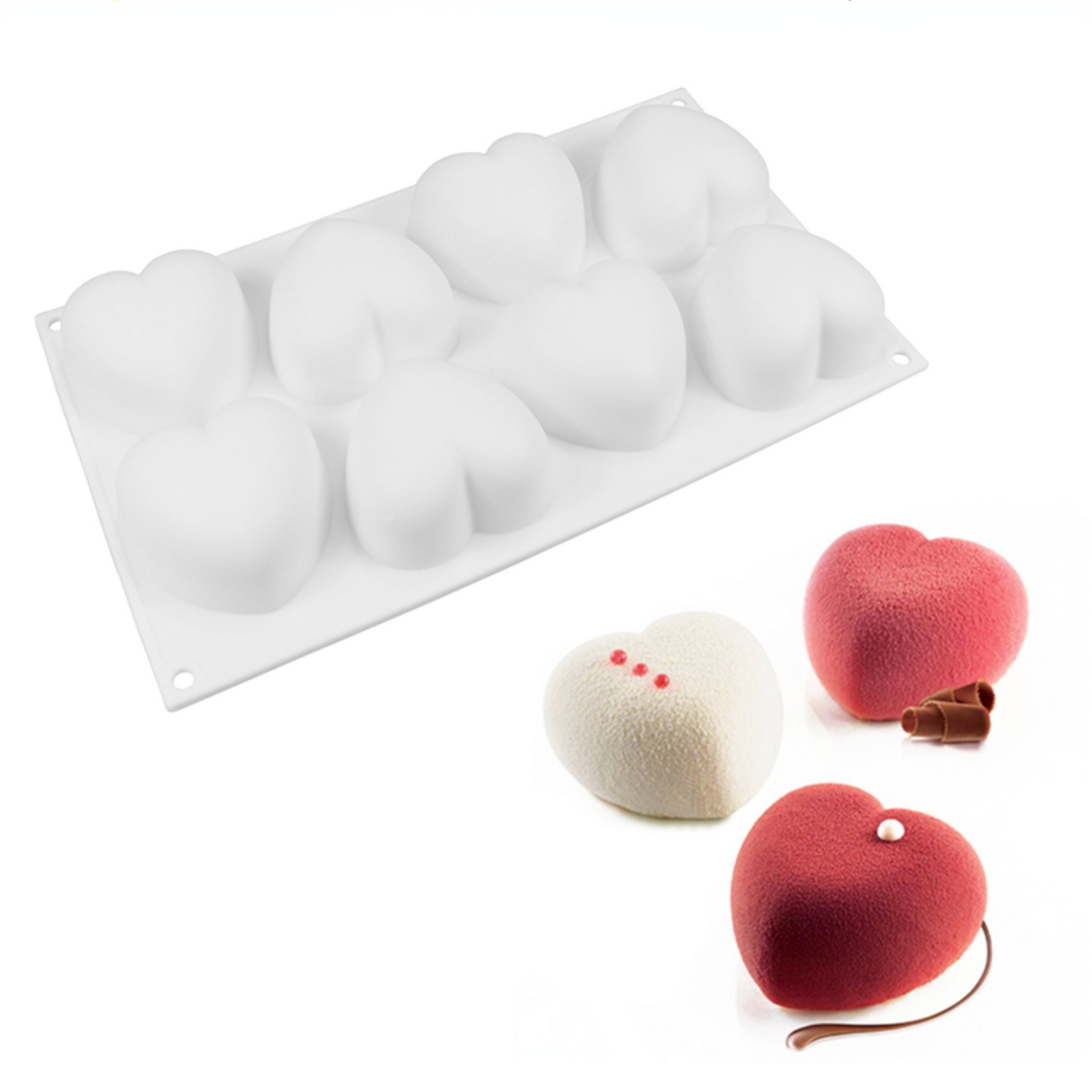Love Heart Silicone Soap Mold  - Soap Making Book For Beginners ulasan dan harga