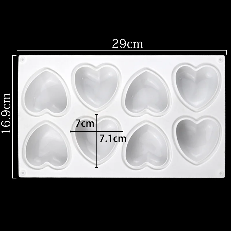 Love Heart Silicone Soap Mold  - Soap Making Book For Beginners ulasan dan harga