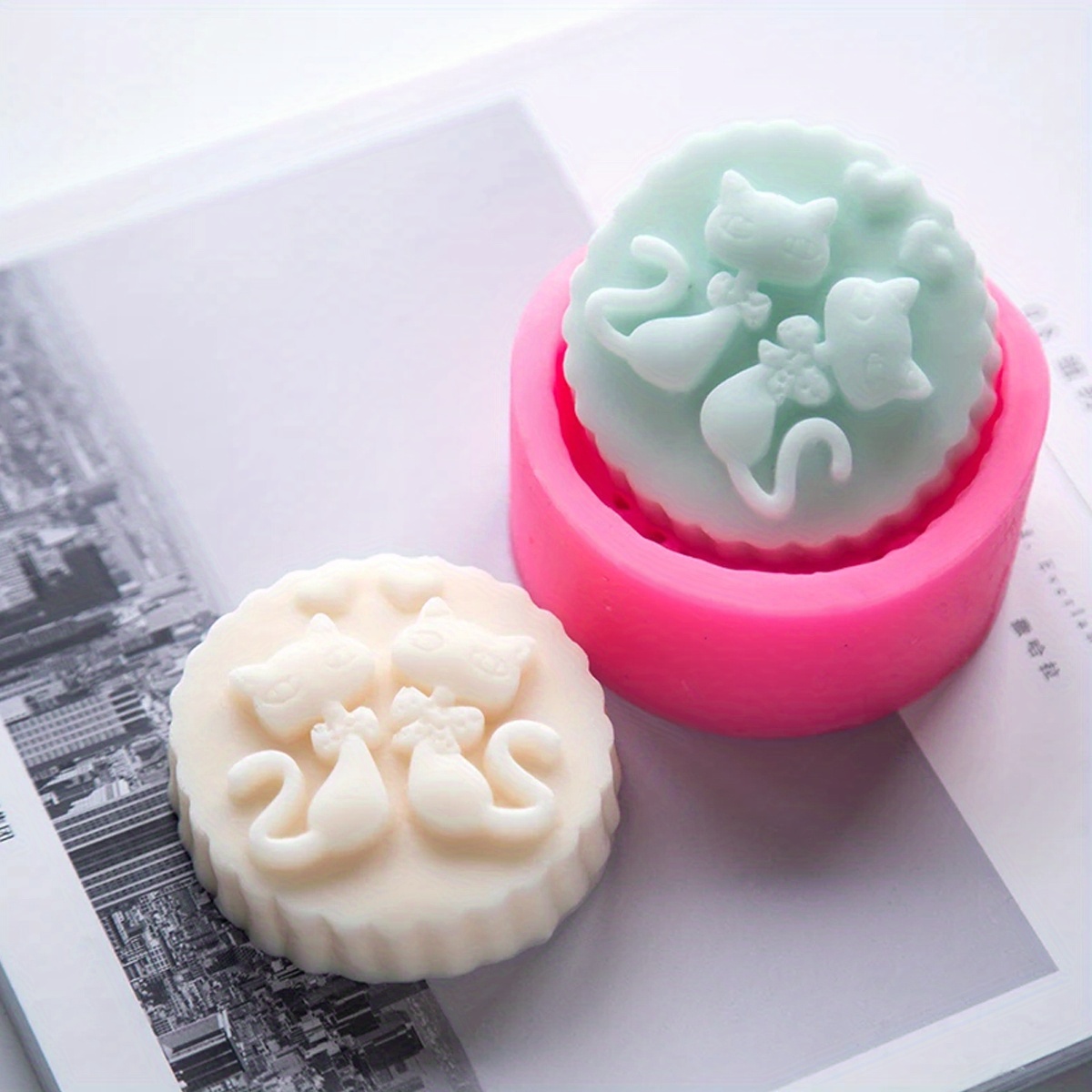 1-Piece Silicone Cat Soap Mold - Soap Making Lye ulasan dan harga