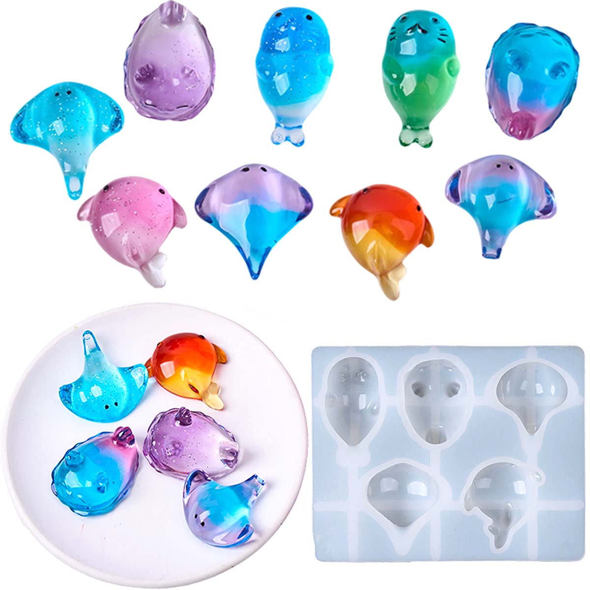 3D Healing Kawaii Manta Ray Wh - Soap Making Molds ulasan dan harga