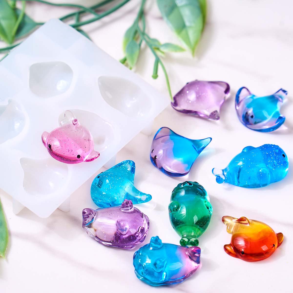 3D Healing Kawaii Manta Ray Wh - Soap Making Molds ulasan dan harga