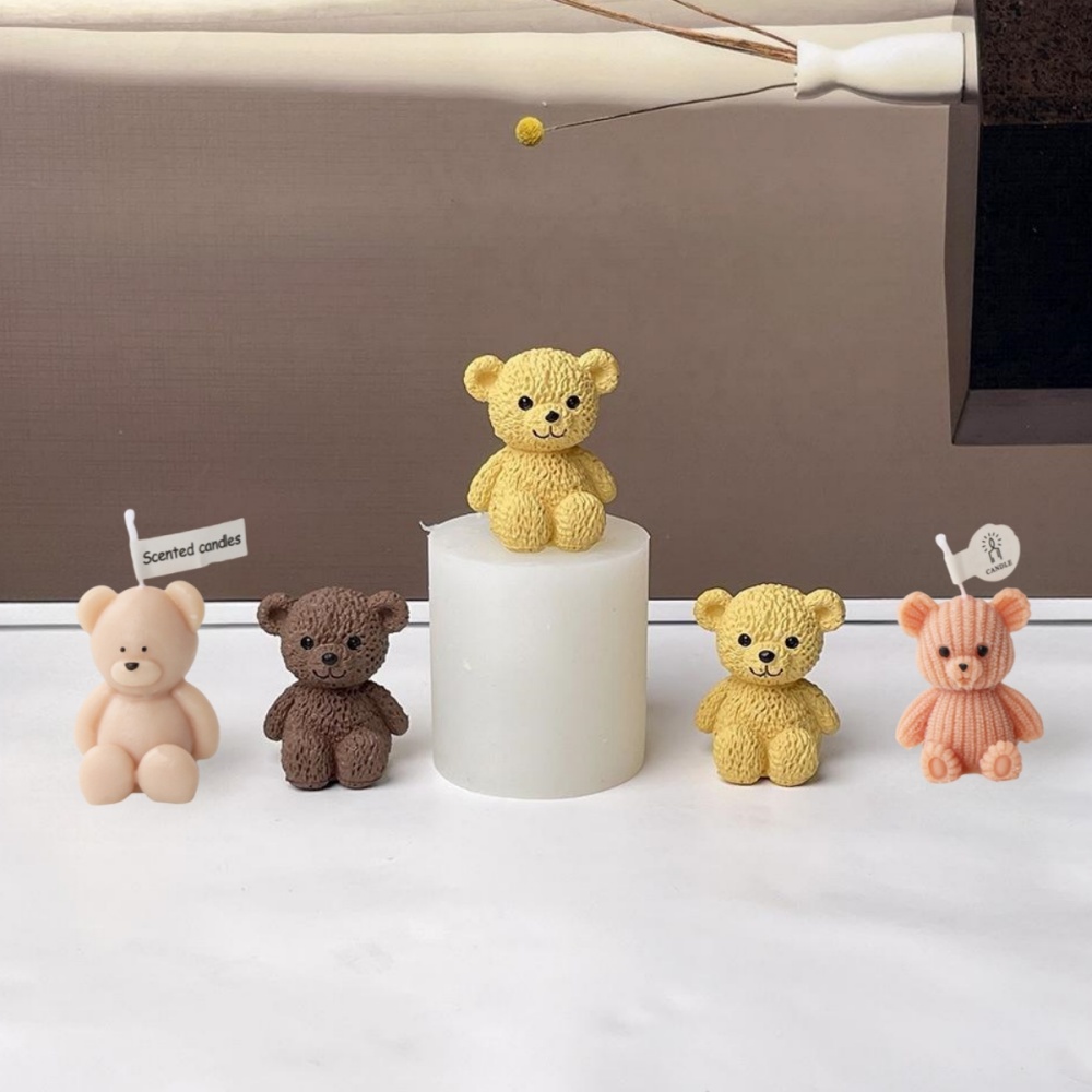 3D Cute Bear Candle Making Mou - Soap Making Additives ulasan dan harga
