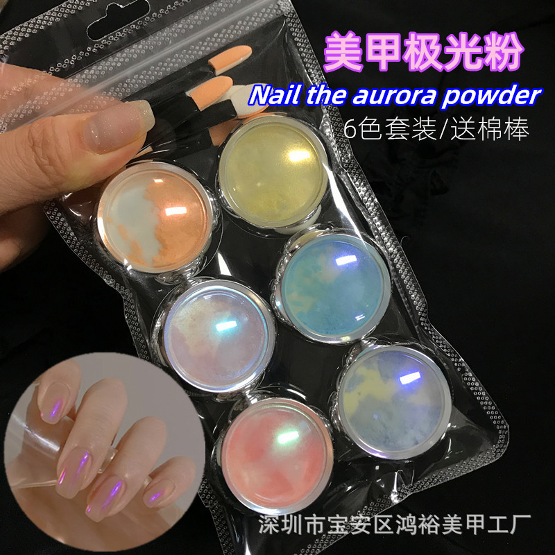 Set Aurora Mermaid Nail Powder - Mica Powder Colorant ulasan dan harga