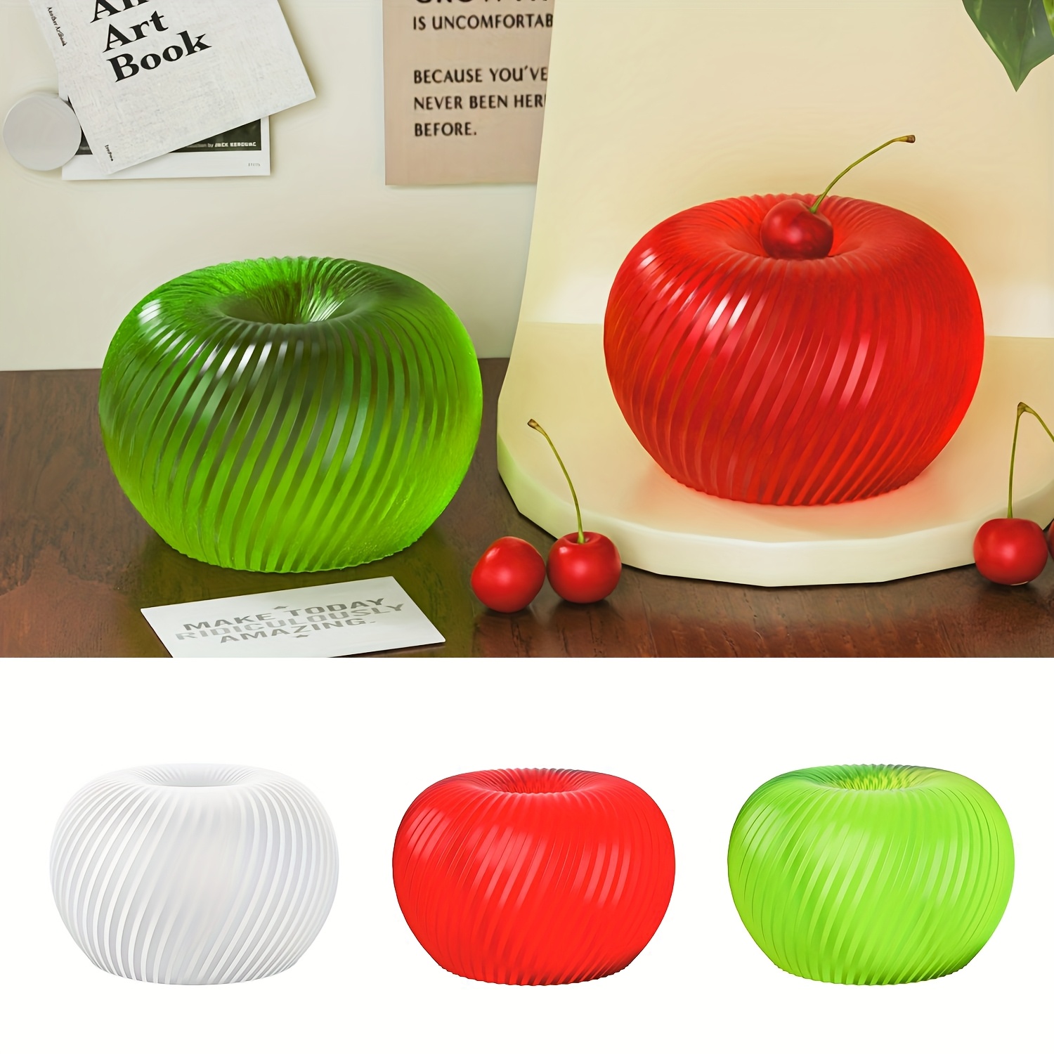 A trendy red apple silicone mo - Soap Making Molds ulasan dan harga