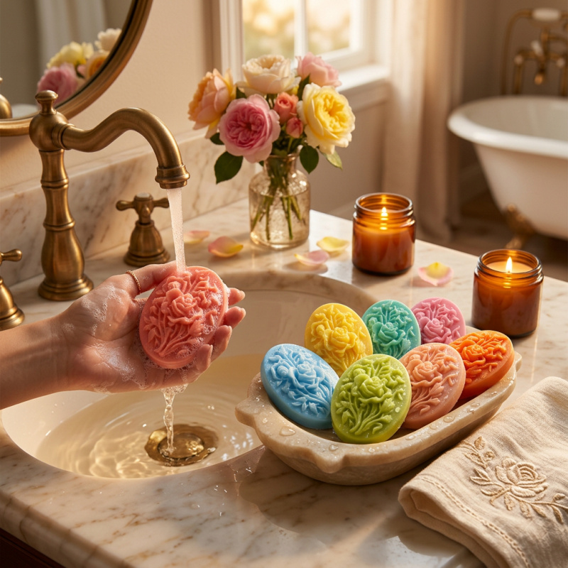 4 Silicone mold with flower sh - Soap Making Molds ulasan dan harga