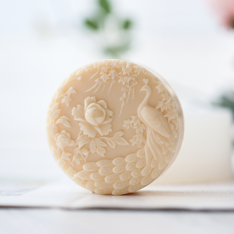Peacock Flower Pattern Silicon - Soap Making Lye ulasan dan harga