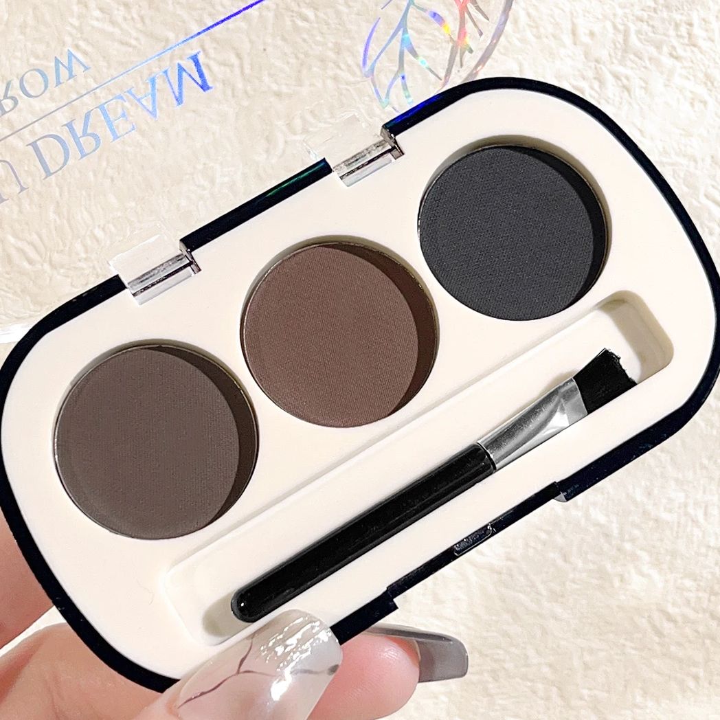 3-color Eyebrow Powder Palette - Mica Powder Colorant ulasan dan harga