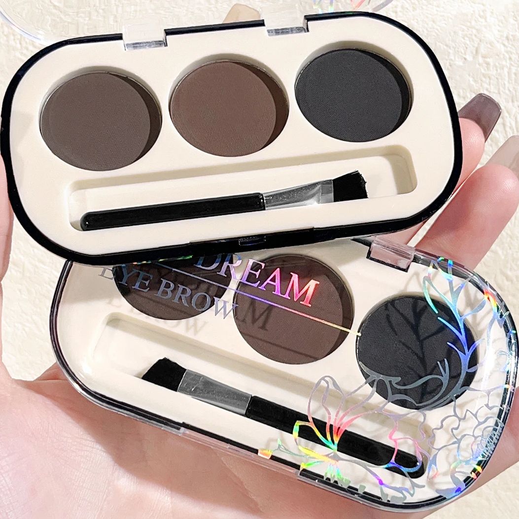 3-color Eyebrow Powder Palette - Mica Powder Colorant ulasan dan harga
