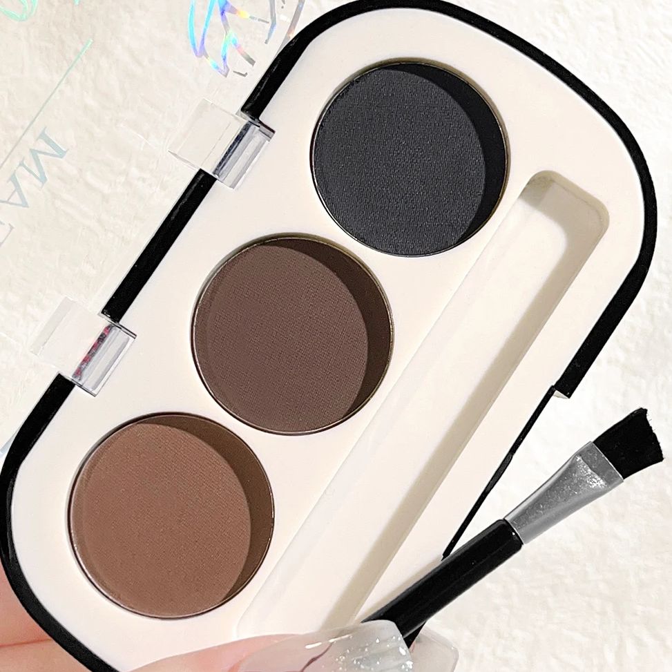 3-color Eyebrow Powder Palette - Mica Powder Colorant ulasan dan harga
